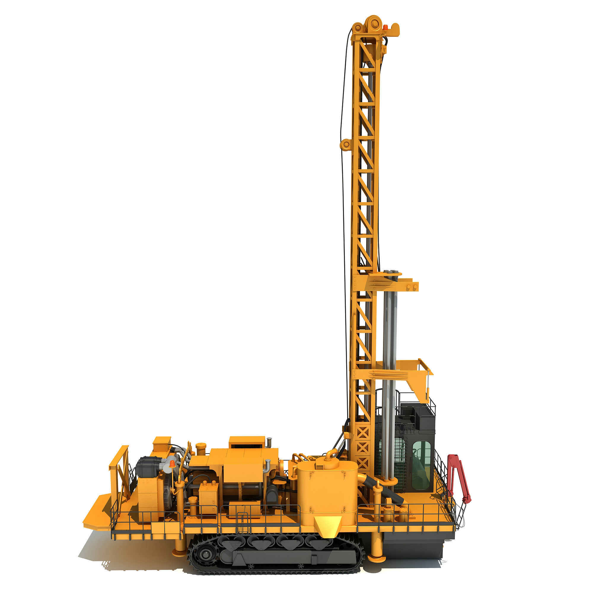 Rotary Drilling Rig 3D model_4