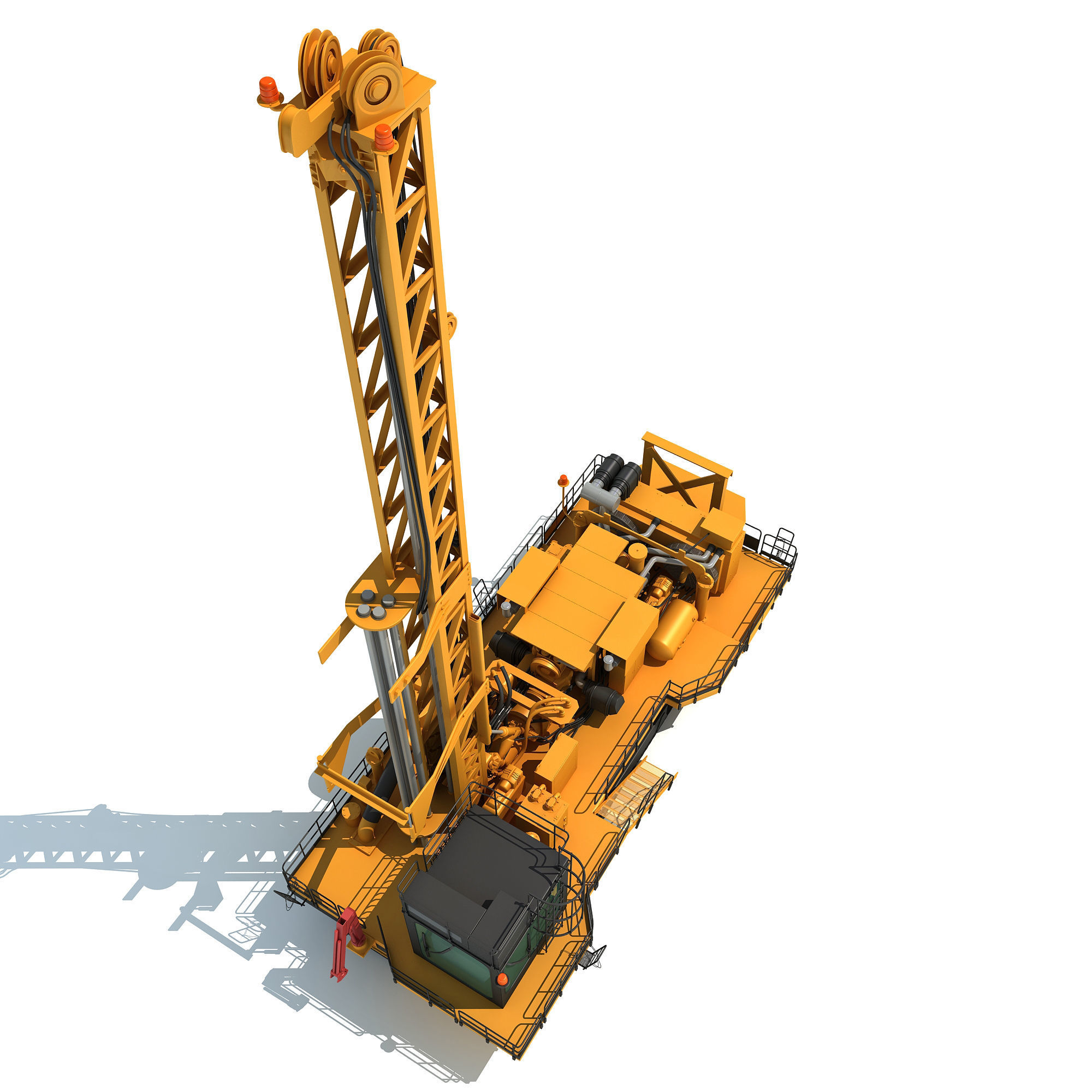 Rotary Drilling Rig 3D model_9