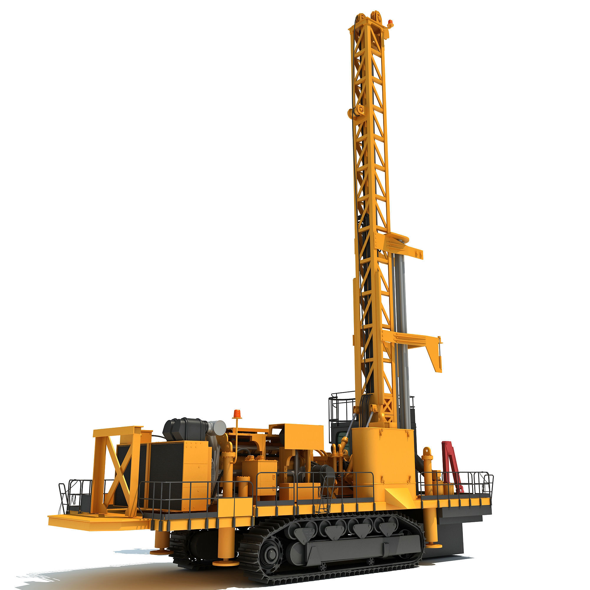 Rotary Drilling Rig 3D model_2