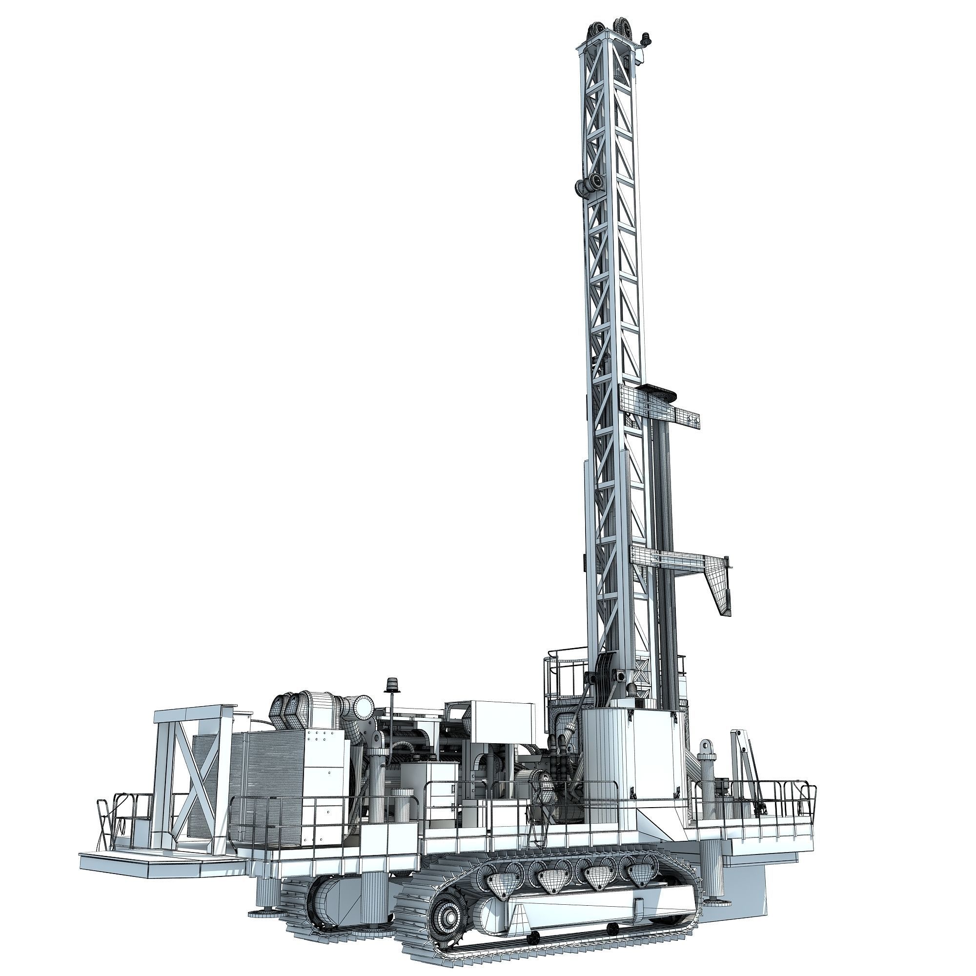 Rotary Drilling Rig 3D model_22