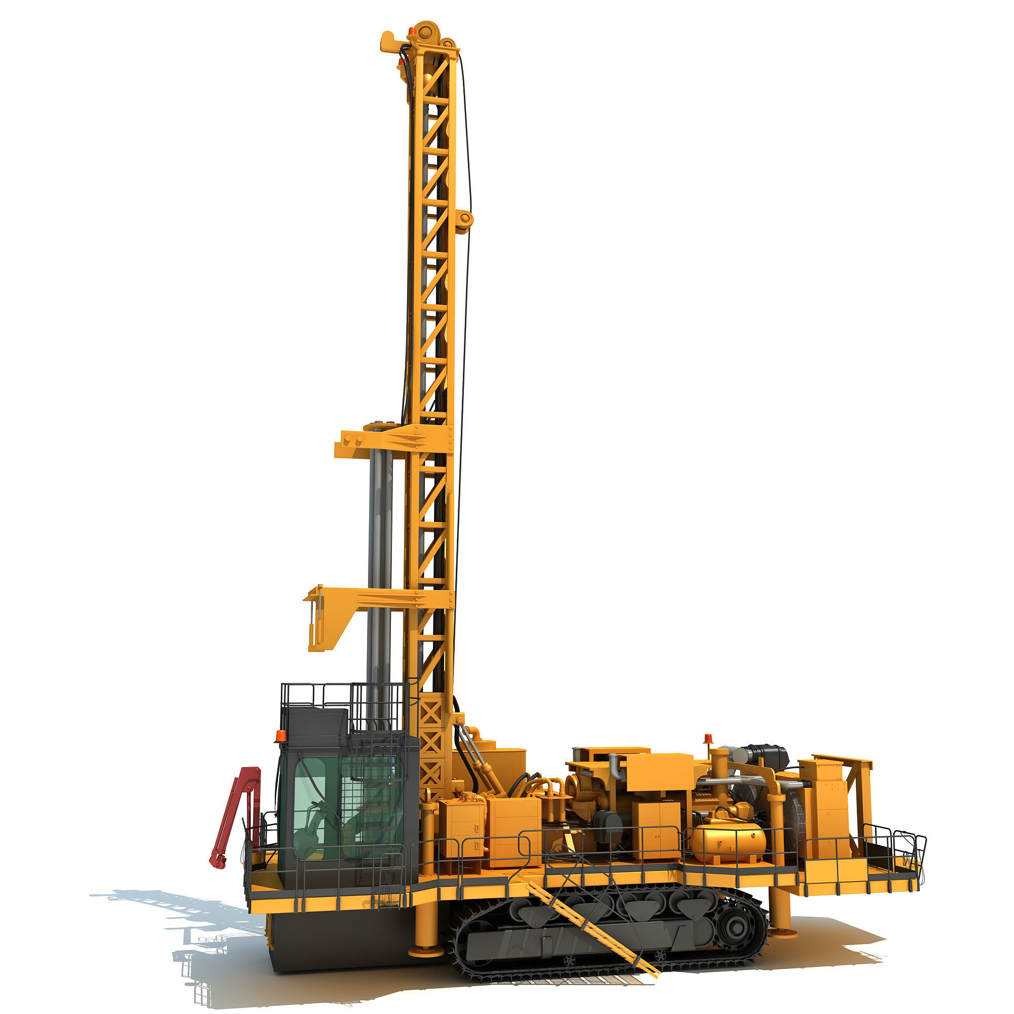 Rotary Drilling Rig 3D model_3