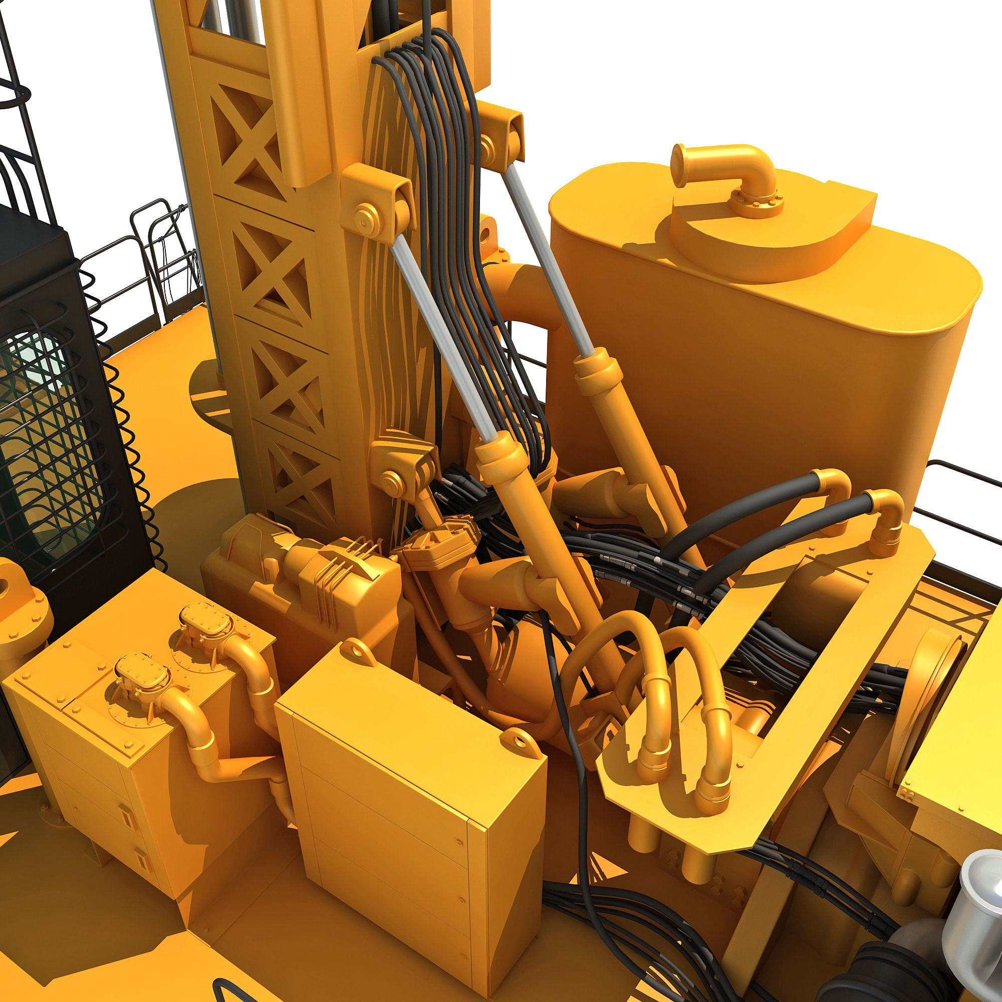 Rotary Drilling Rig 3D model_14