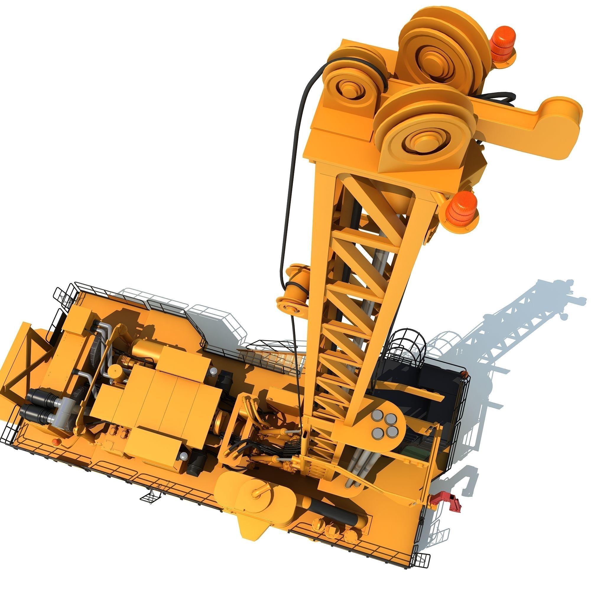 Rotary Drilling Rig 3D model_11
