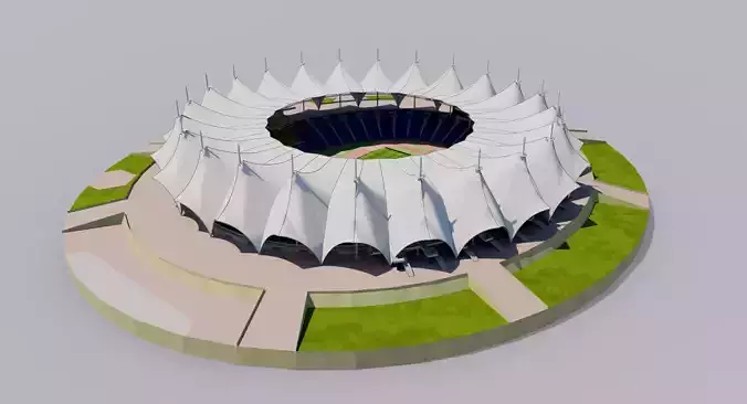 King Fahd International Stadium - Riyadh  Saudi Arabia 3D model