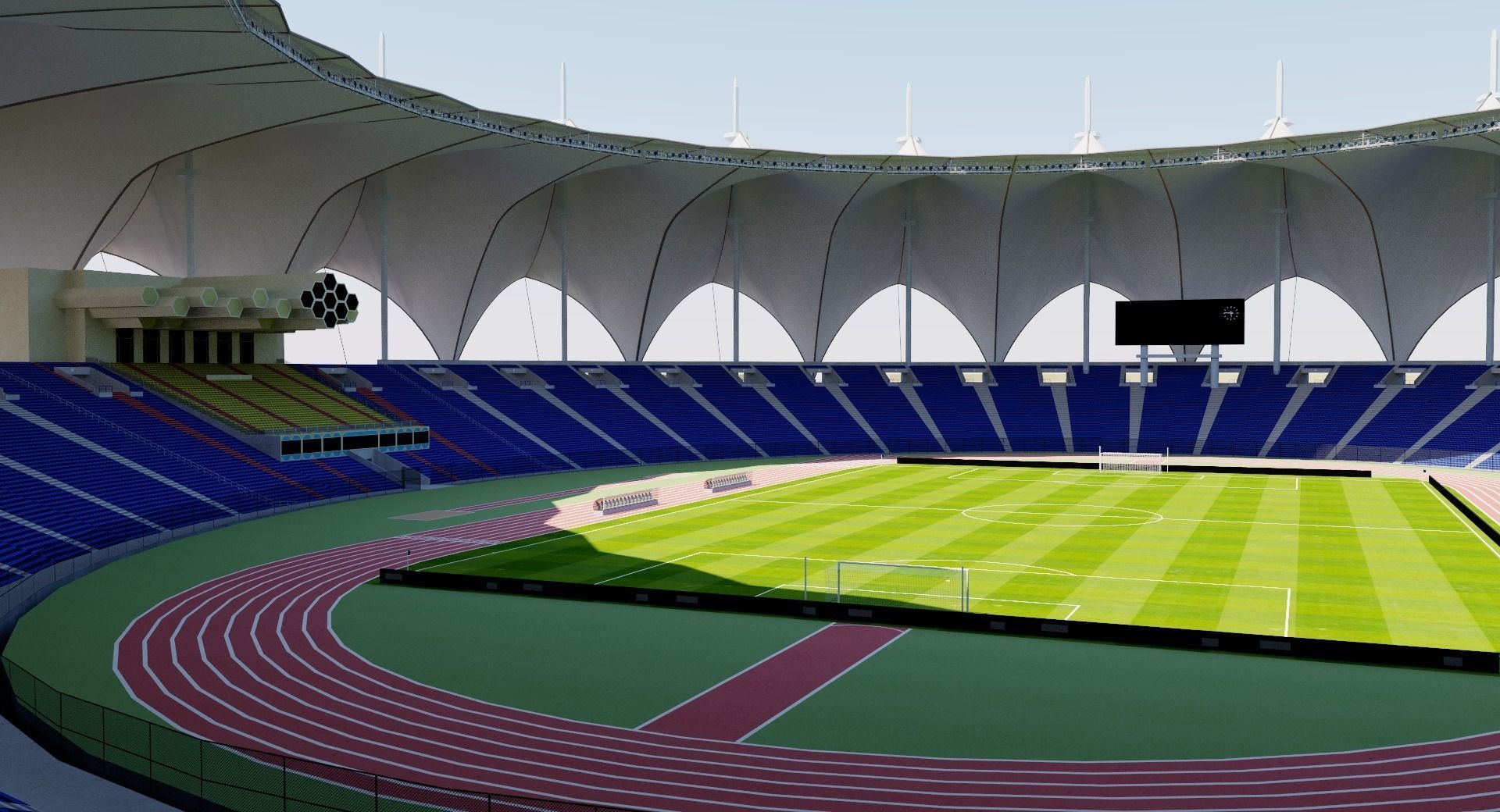King Fahd International Stadium - Riyadh  Saudi Arabia 3D model_2