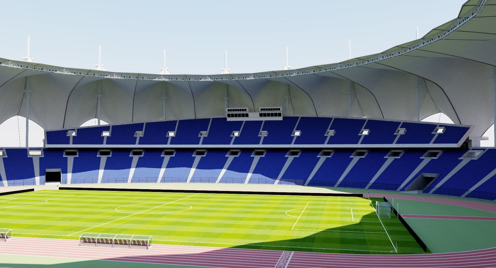 King Fahd International Stadium - Riyadh  Saudi Arabia 3D model_5