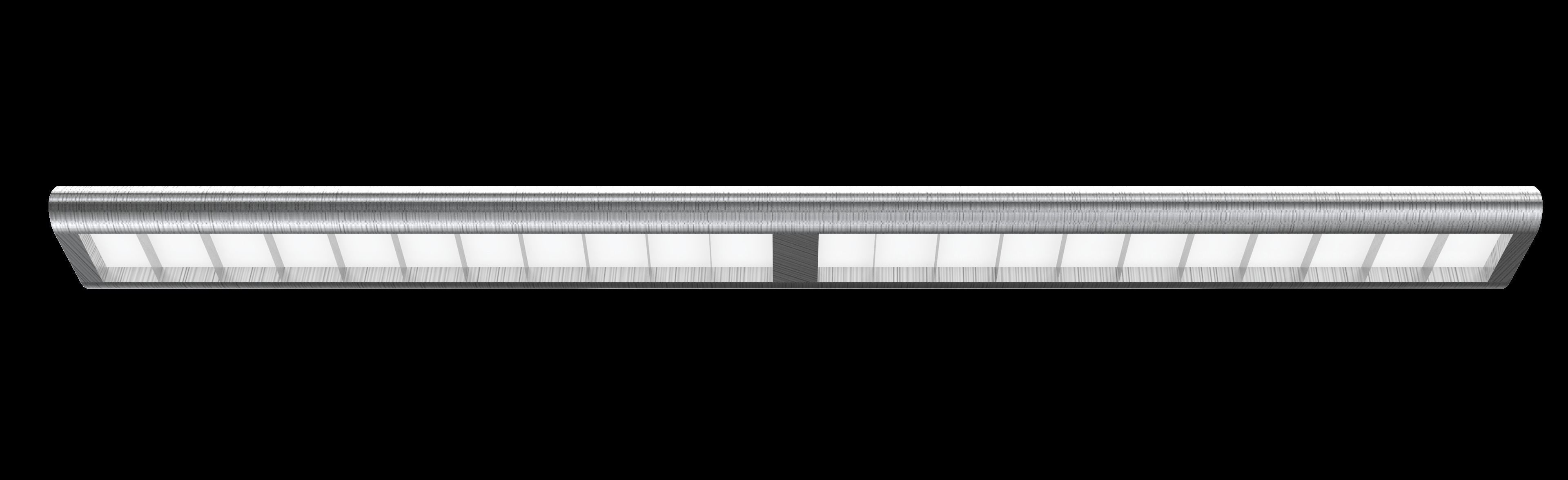 Ceiling hung fluorescent light architectural office light fixtur 3D model_1