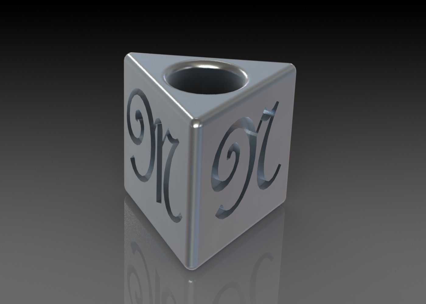 Monogramed Charm Free 3D print model_14