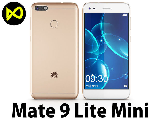 Huawei Mate 9 Lite Mini Gold 3D model