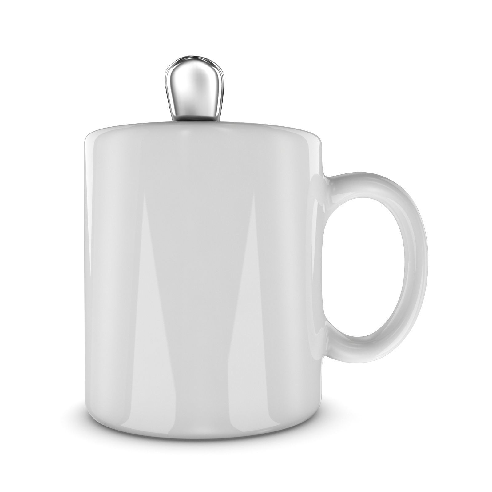 Promotional Mug And Spoon Realistic  3D model_7