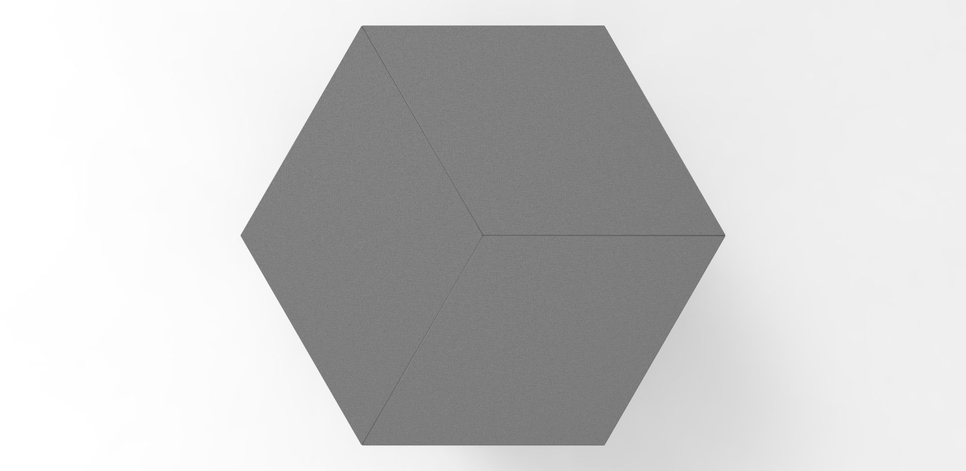 Hex Cube Stool 3D model_1