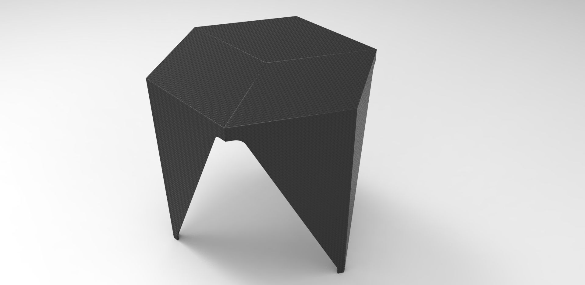 Hex Cube Stool 3D model_8