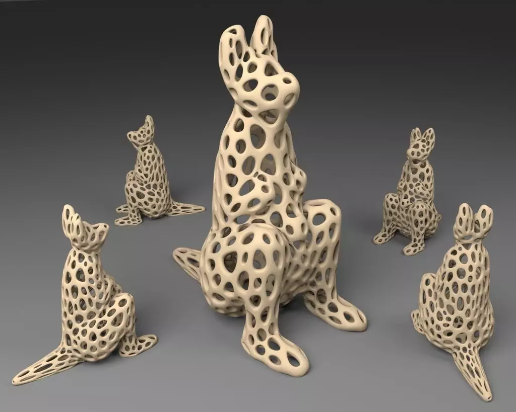 Kangaroo - Voronoi Style Free 3D print model_0