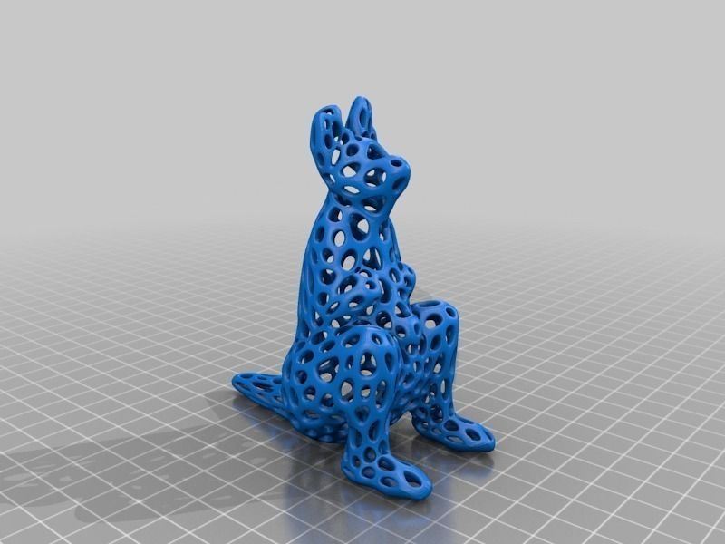Kangaroo - Voronoi Style Free 3D print model_1