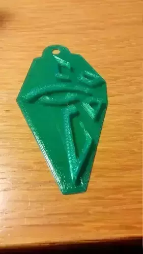 Ingress ENLIGHTENED faction Badge remeshed cleaned and fixed Free 3D print model
