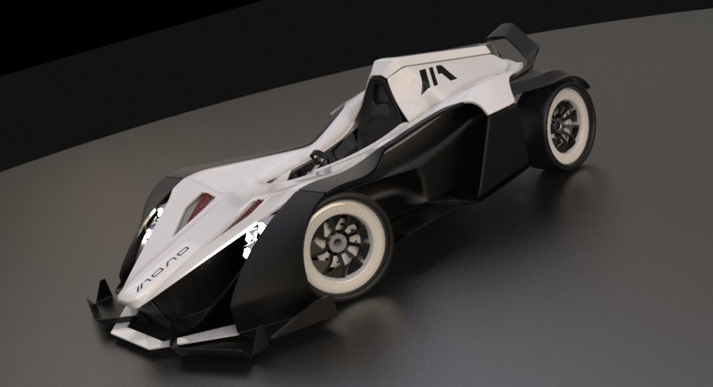 bac mono 2 concept car 3D model_2