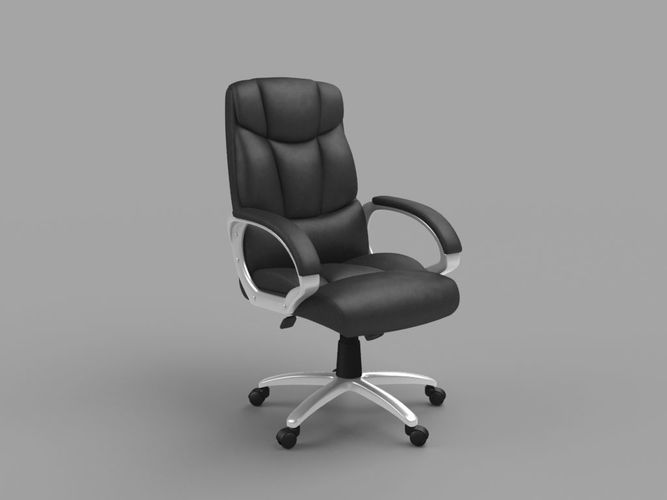 Office chair Low-poly 3D model
