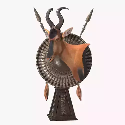 Hartebeest Trophy model 3D model
