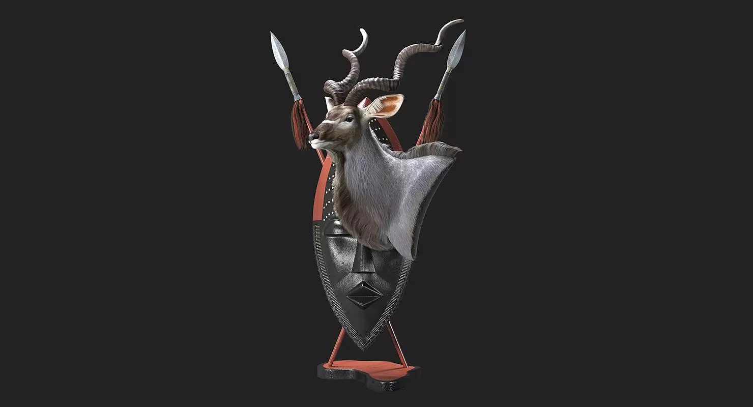 Kudu Trophy 3D model_0