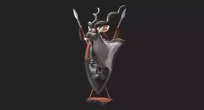 Kudu Trophy 3D model