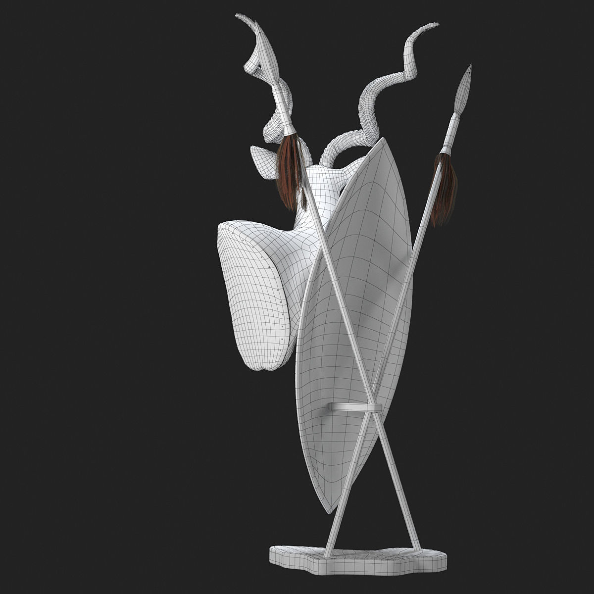 Kudu Trophy 3D model_5
