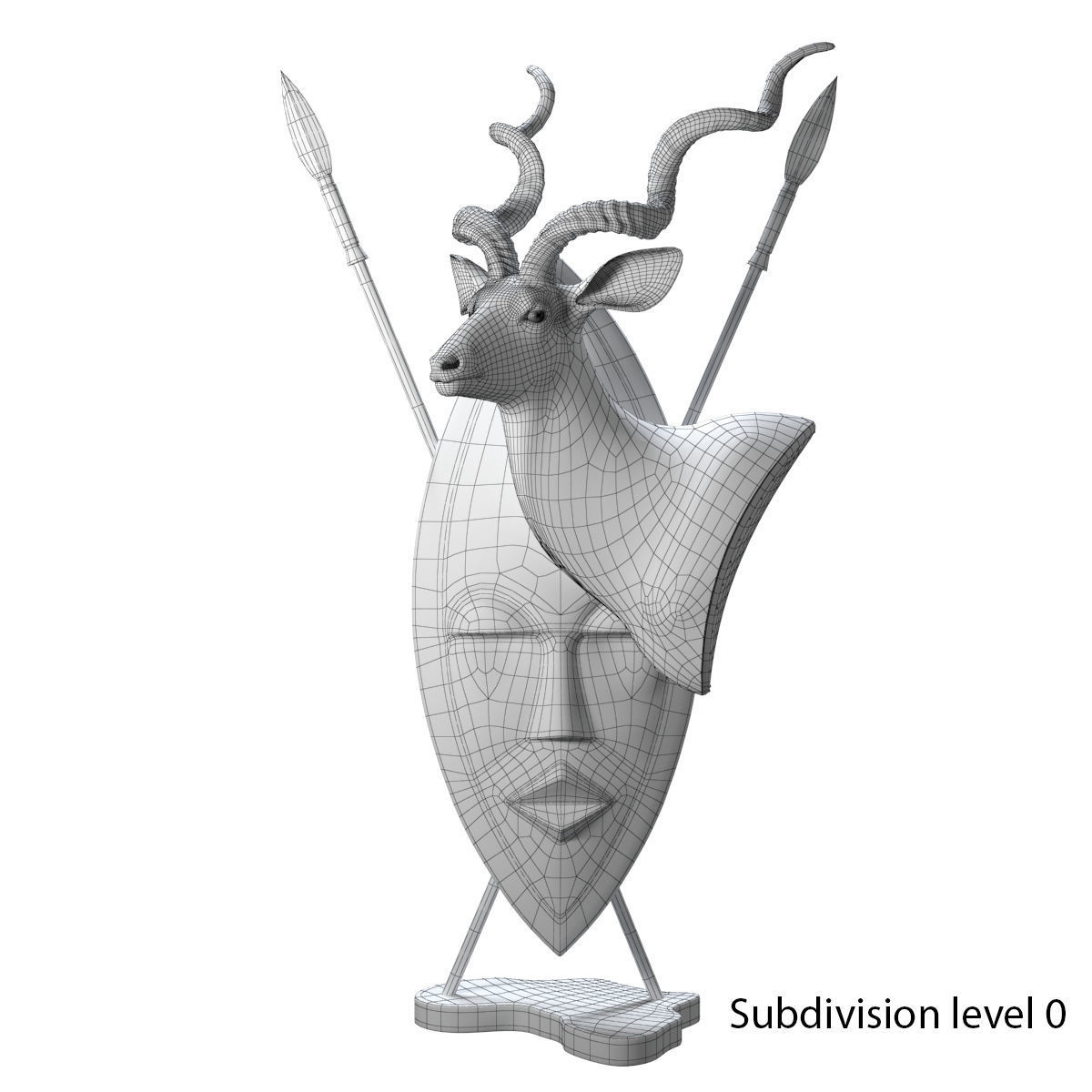 Kudu Trophy 3D model_14