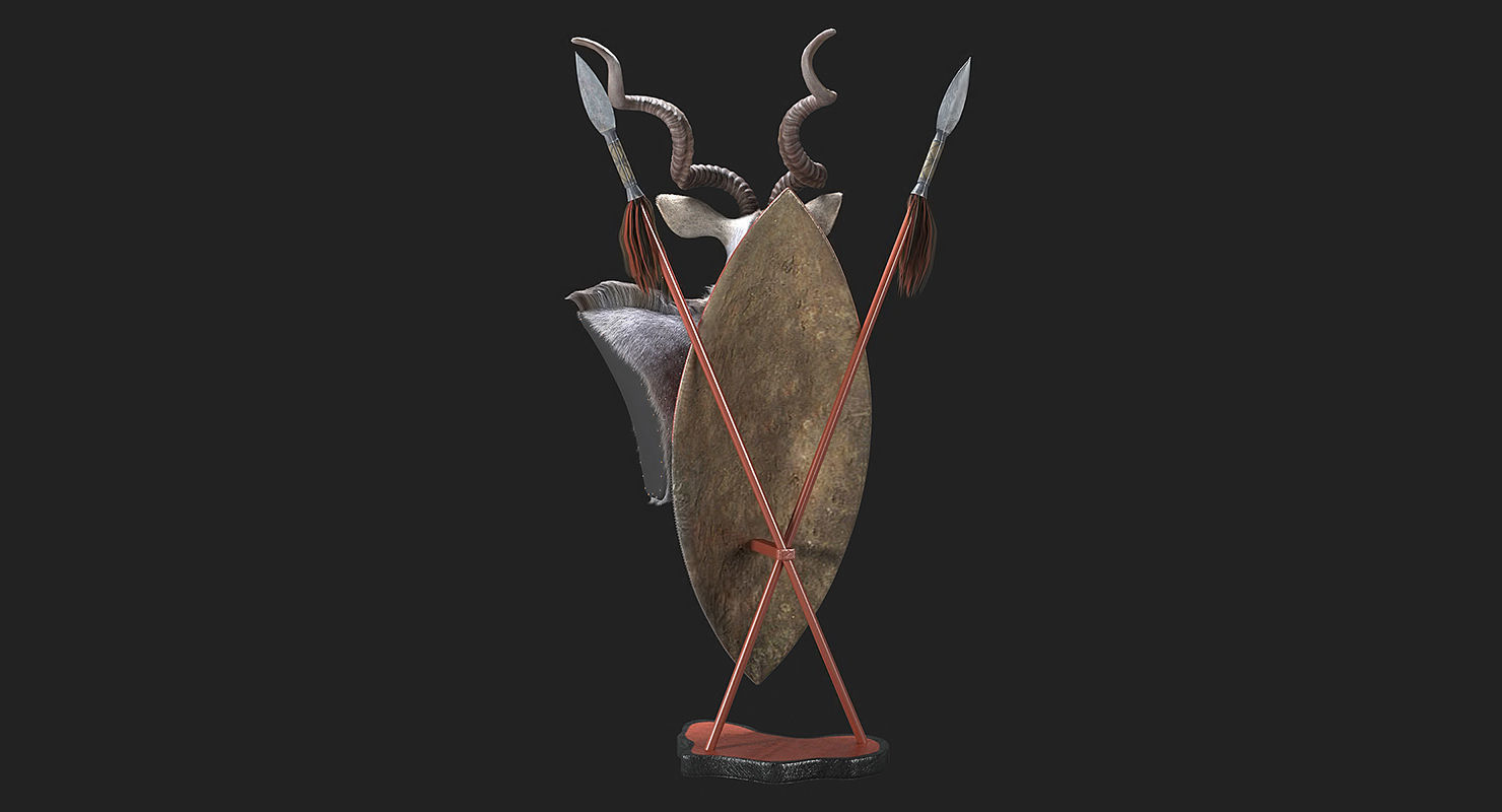 Kudu Trophy 3D model_3