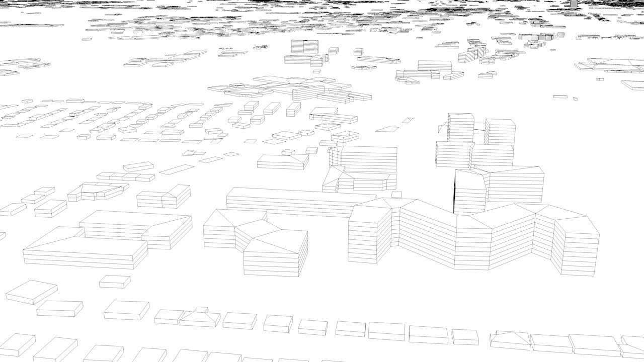 Quebec City Streets and Buildings 3D model_10