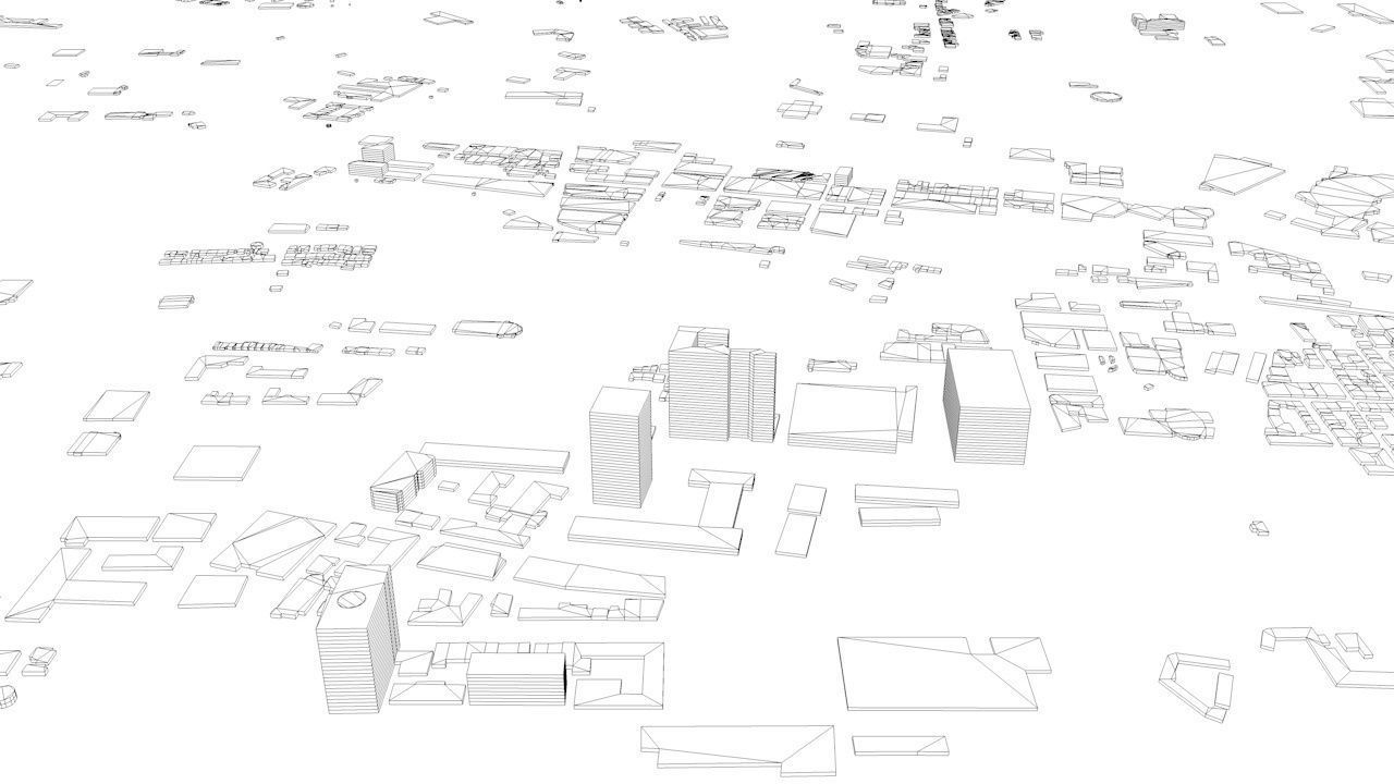 Quebec City Streets and Buildings 3D model_11