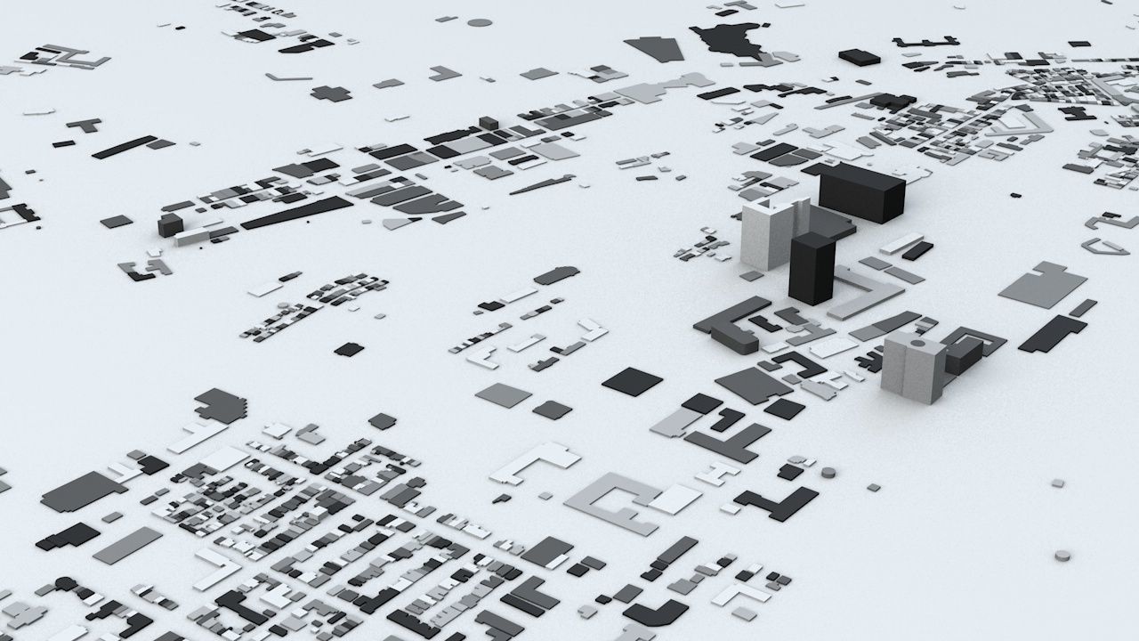 Quebec City Streets and Buildings 3D model_5