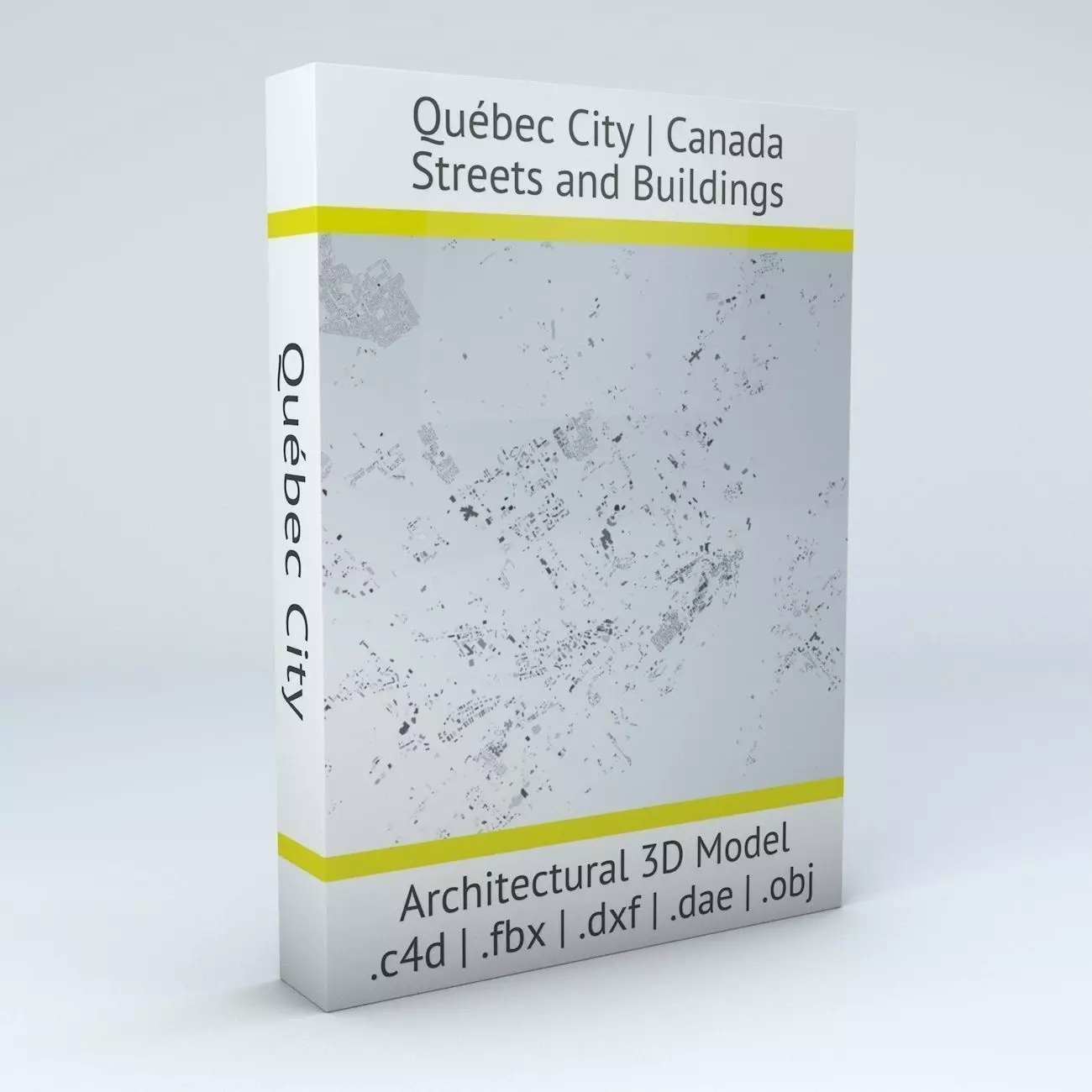Quebec City Streets and Buildings 3D model_0