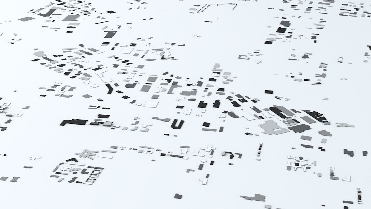 Quebec City Streets and Buildings 3D model_7