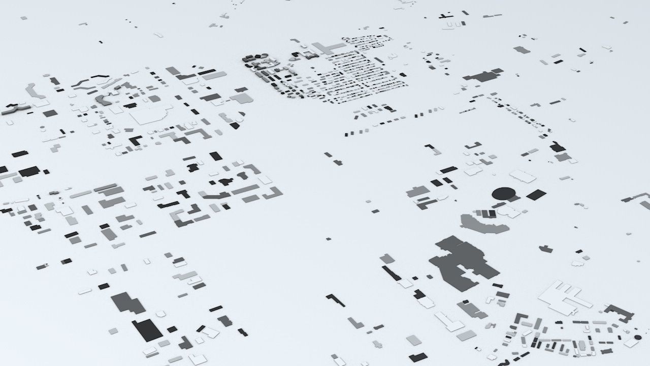 Quebec City Streets and Buildings 3D model_3