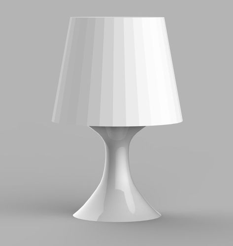Lampan table lamp with shade Low-poly 3D model