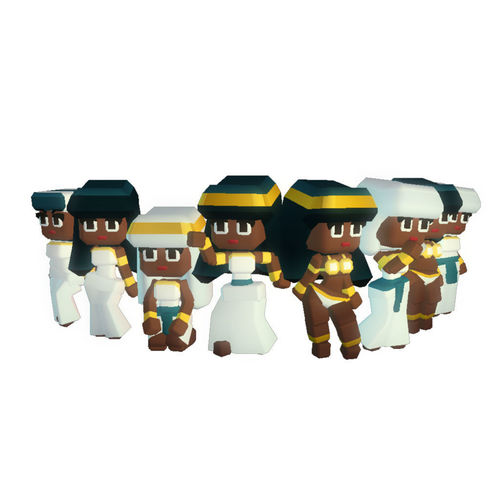 Egyptian Town People - Proto Series Free 3D model