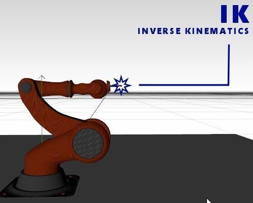 Arm Robot Rigged IK 3D model_5