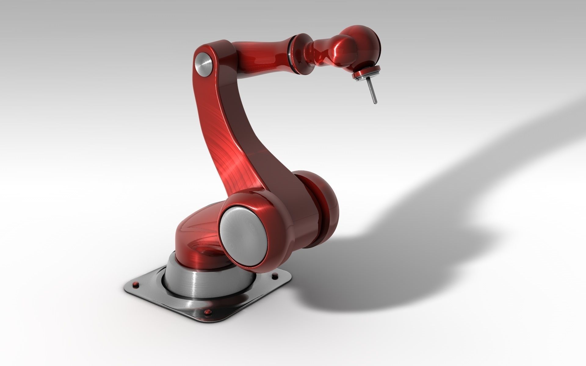 Arm Robot Rigged IK 3D model_2