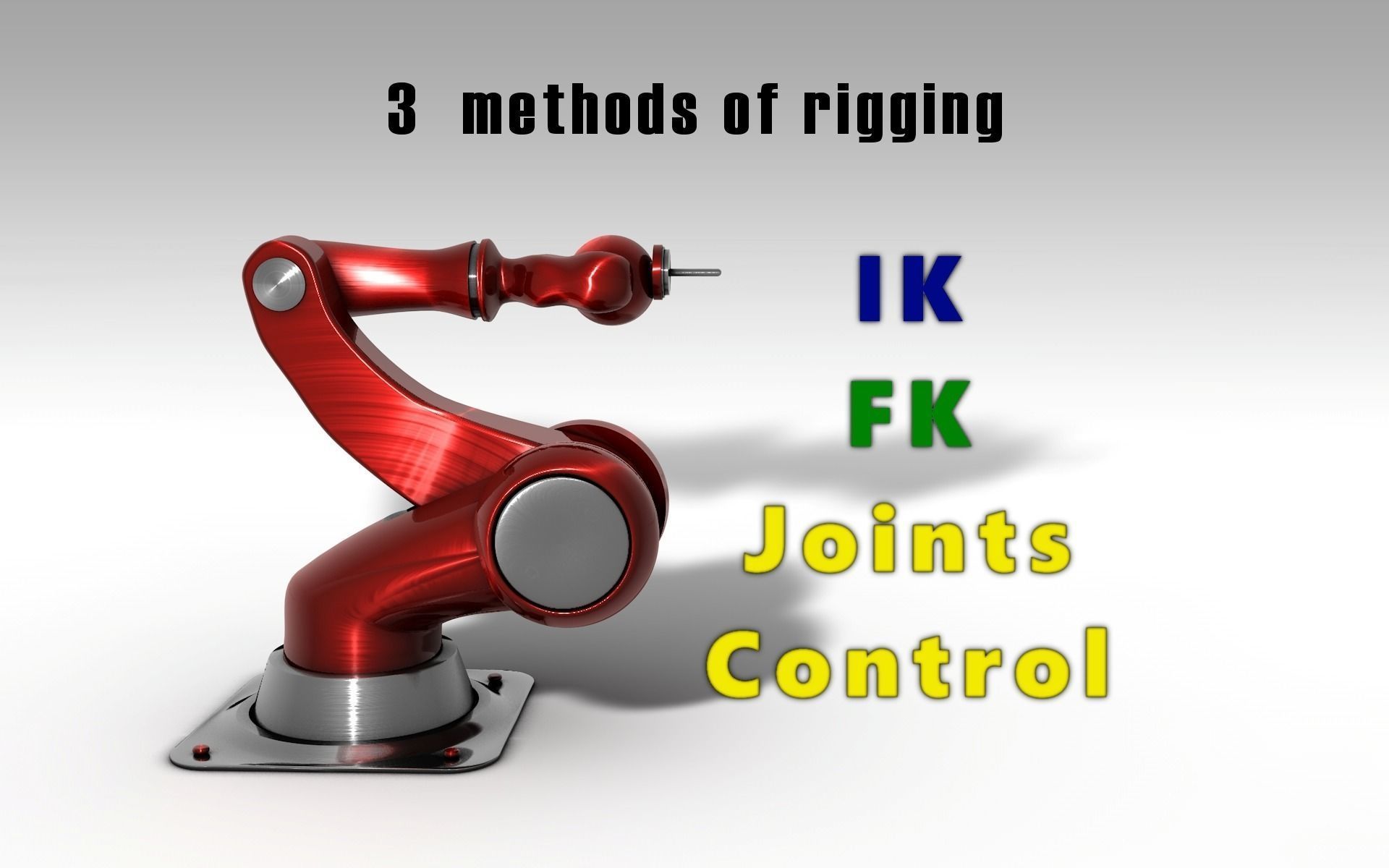 Arm Robot Rigged IK 3D model_0