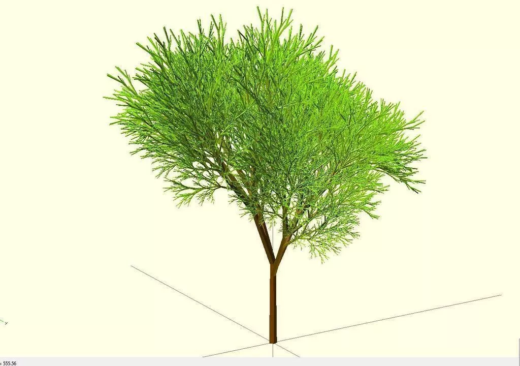 Truly recursive and random Tree Not just pseudo recursive Free 3D print model