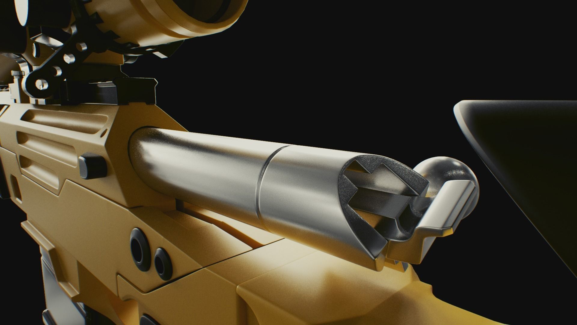 COD Bo2 ballista sniper high poly 3D model_1