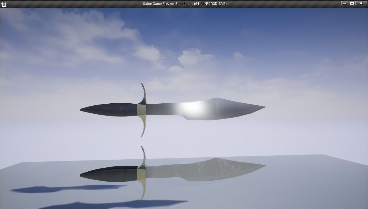 Sabre PBR for Unity and Unreal Low-poly 3D model_5