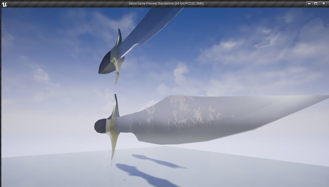 Sabre PBR for Unity and Unreal Low-poly 3D model_6