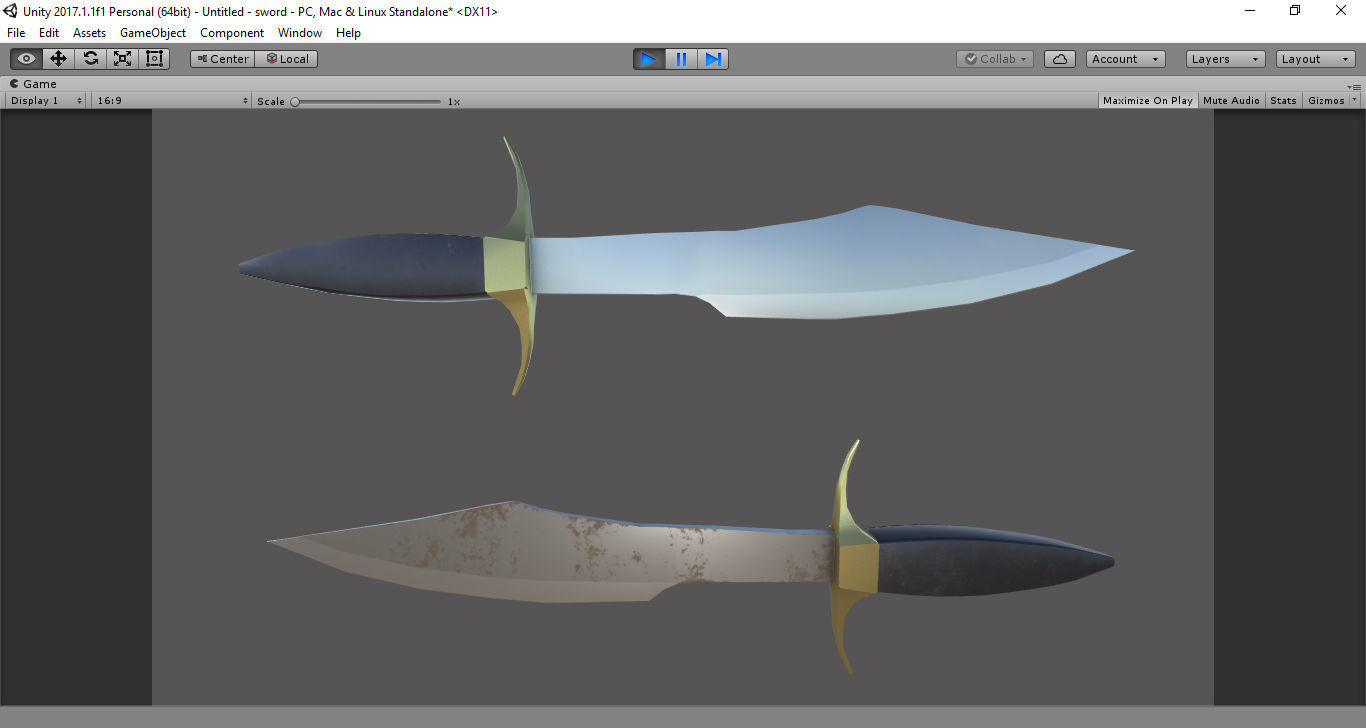 Sabre PBR for Unity and Unreal Low-poly 3D model_1