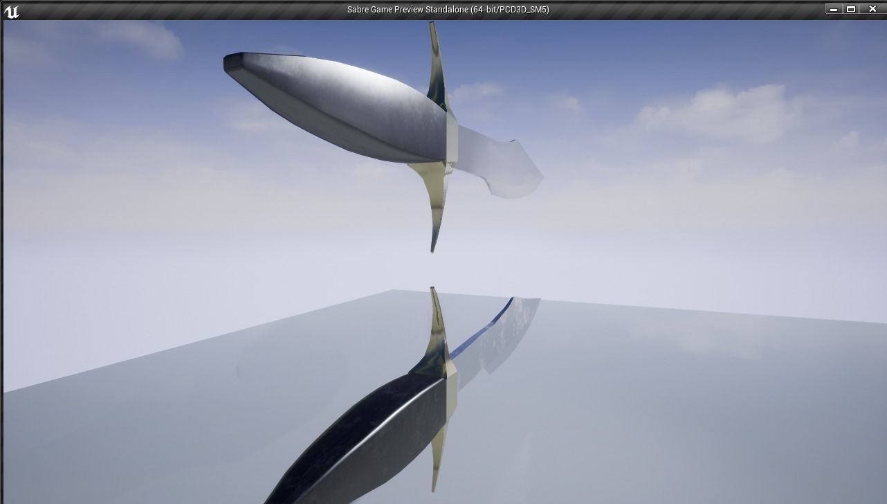 Sabre PBR for Unity and Unreal Low-poly 3D model_7
