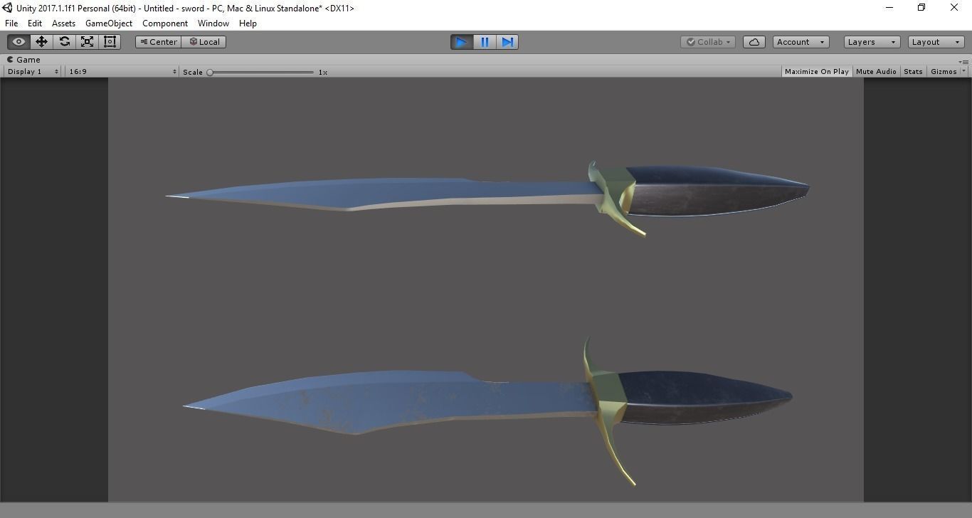 Sabre PBR for Unity and Unreal Low-poly 3D model_3