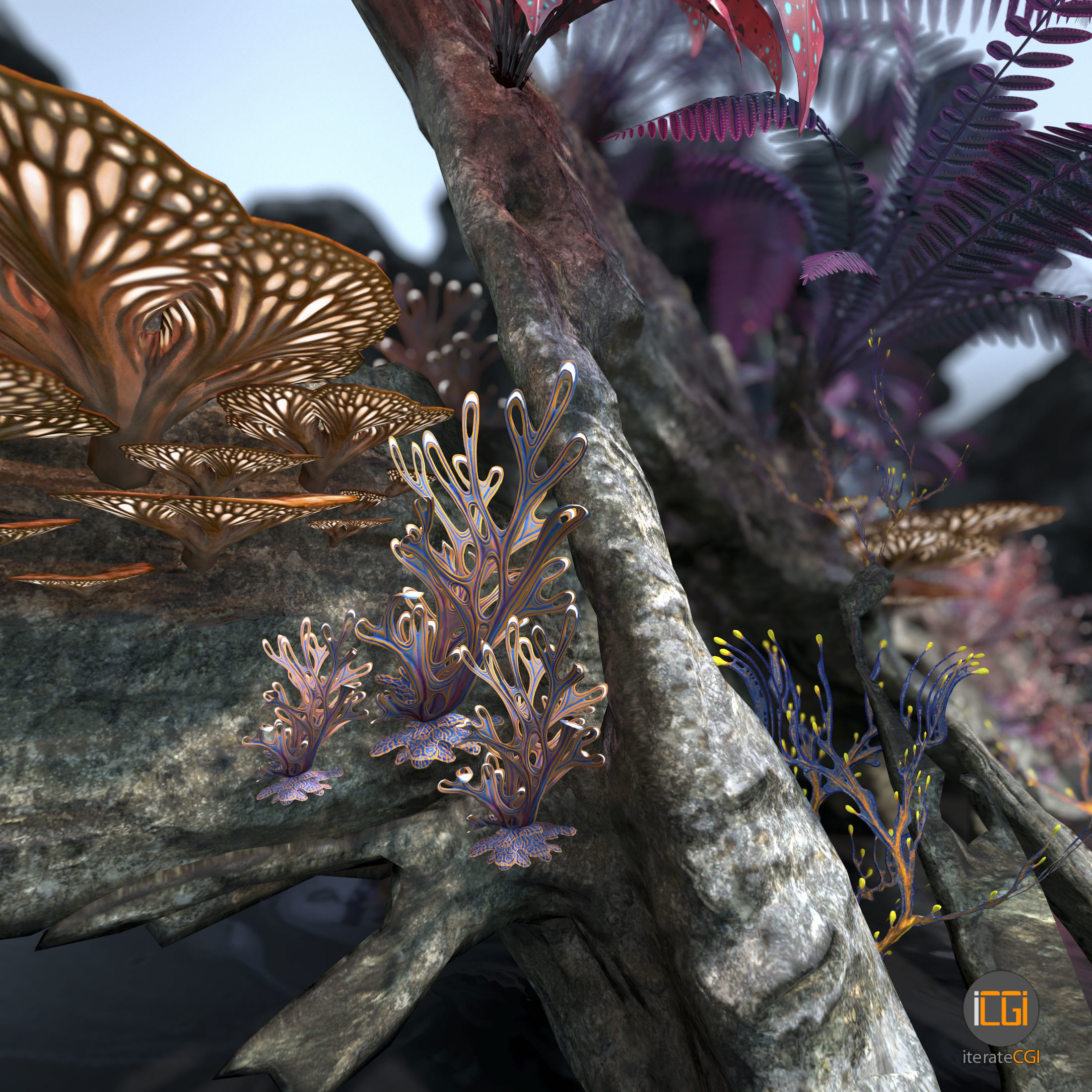 Alien Vegetation collection 1 Low-poly 3D model_20