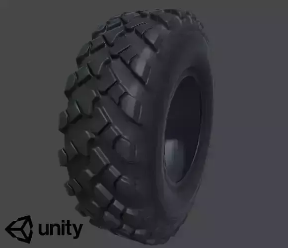 Rubber Tire  Low-poly   Game Ready  VR   AR 3D model