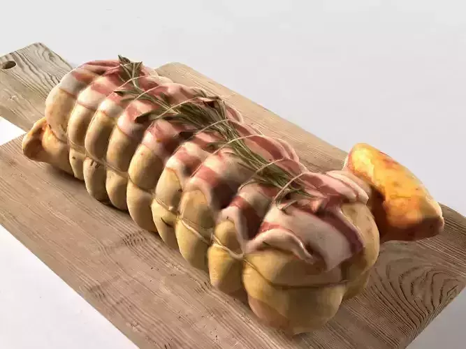 Meat 9 piece of on cutting board