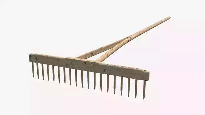 Wooden rake