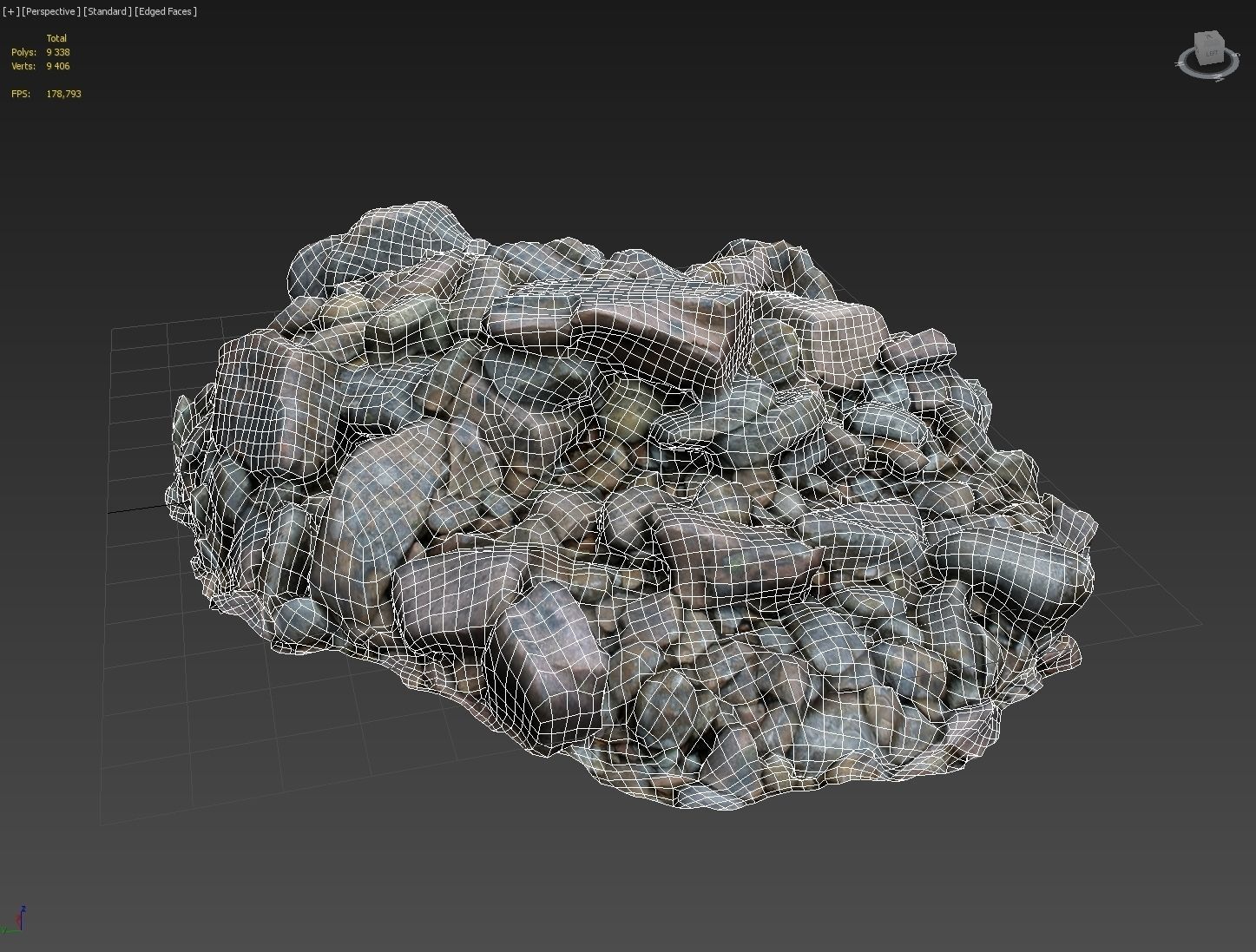 3d scanned nature stone 034 Low-poly 3D model_3